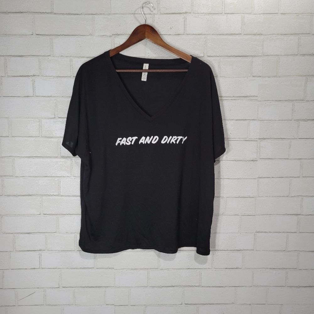 "Fast and Dirty" graphic tee